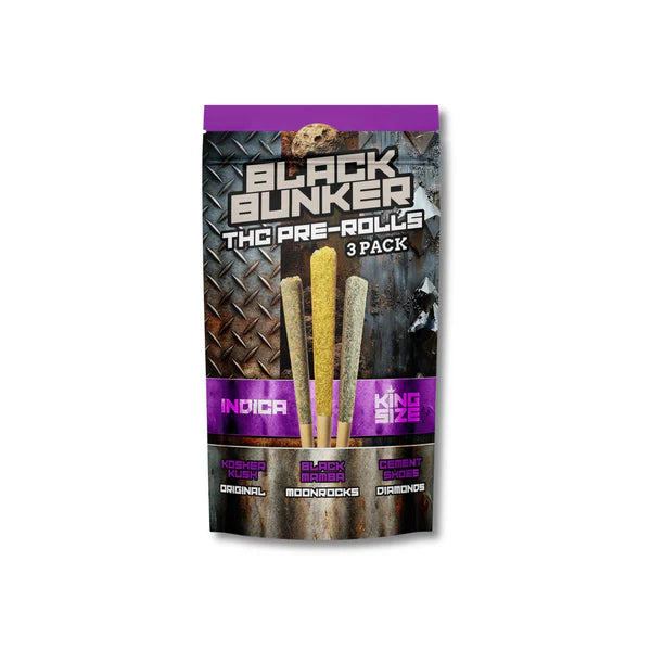 Black Bunker THC Party Pack Pre Rolls (3ct)