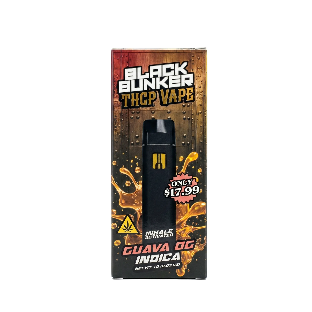 Black Bunker THCP Vape 1000mg - Guava OG