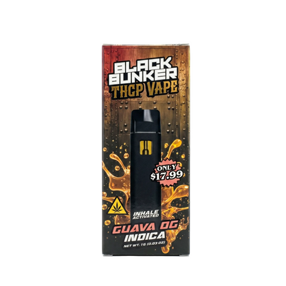 Black Bunker THCP Vape 1000mg - Guava OG