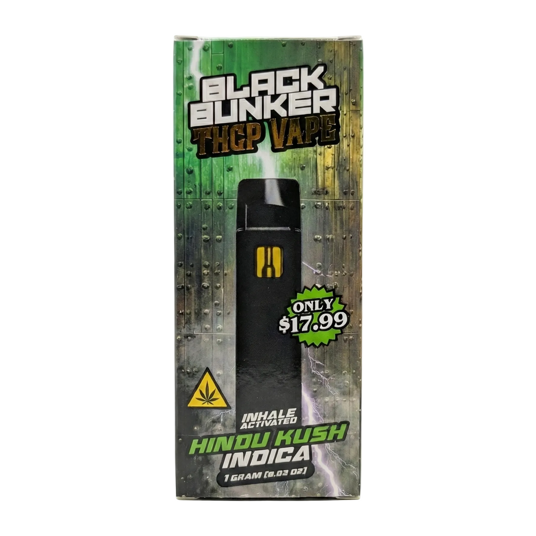 Black Bunker THCP Vape 1000mg - Hindu Kush