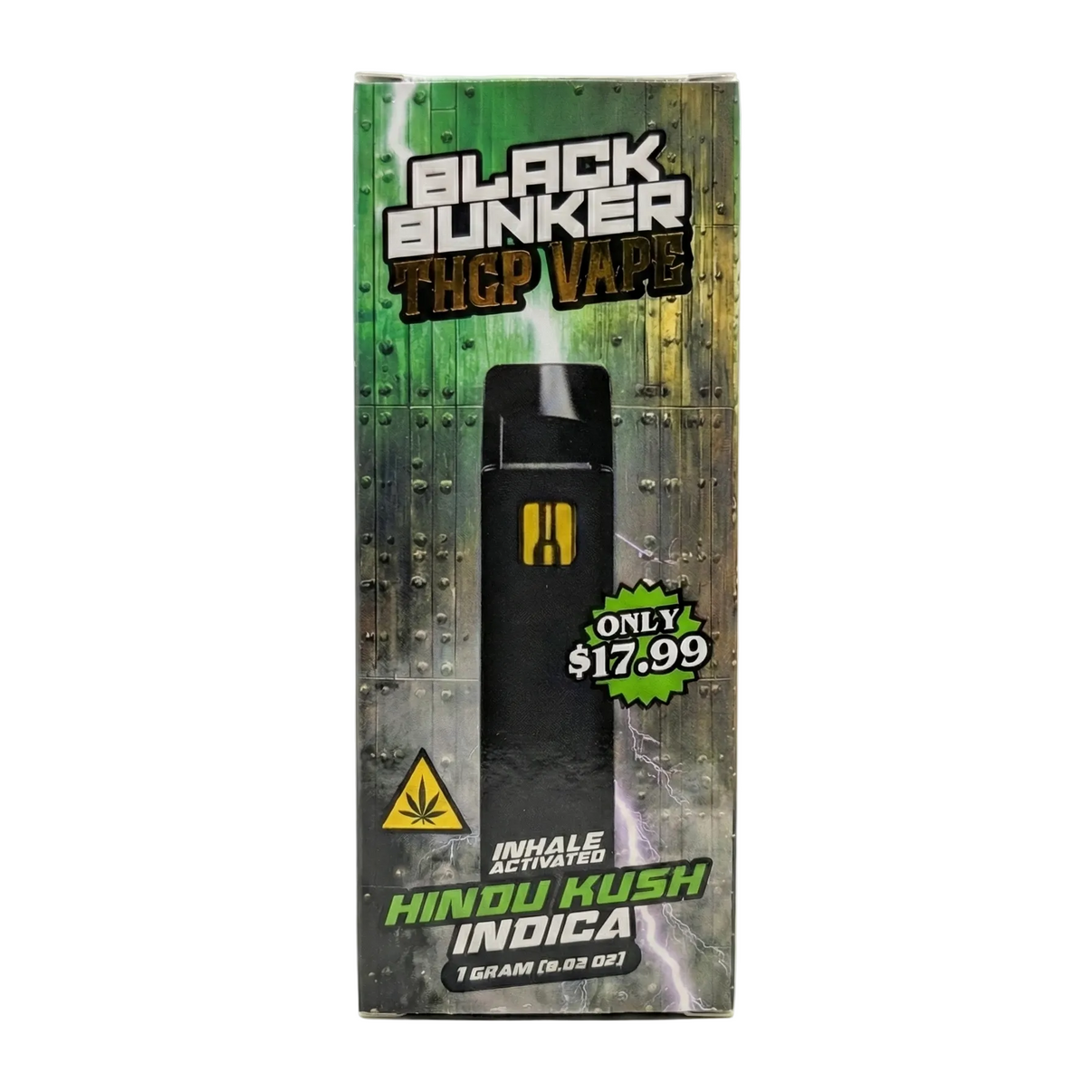 Black Bunker THCP Vape 1000mg - Hindu Kush