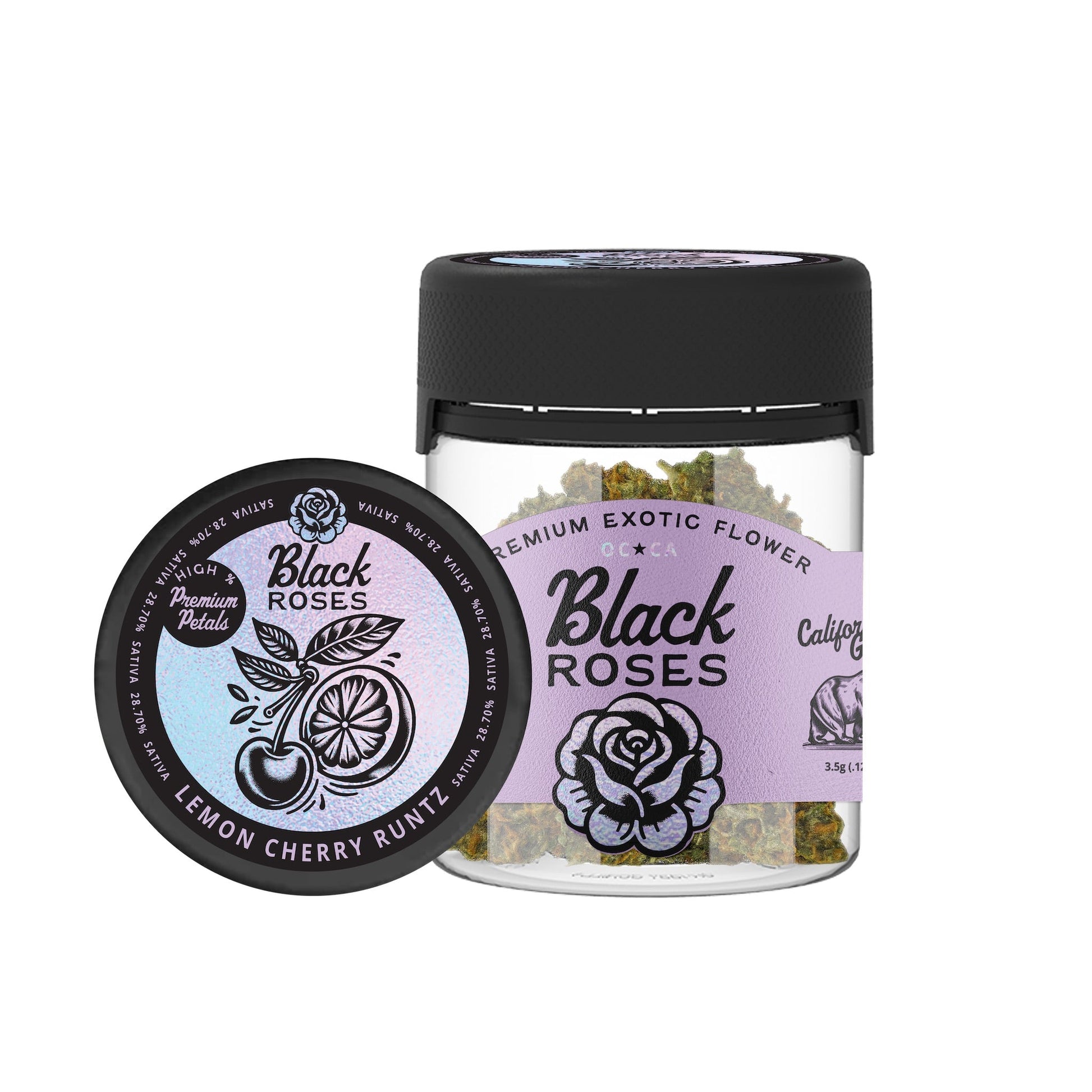 Black Roses Exotic Lemon Cherry Runtz THC-A Flower - 3.5g - hqdtechusa