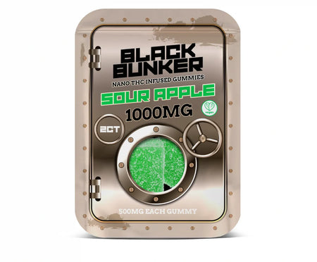 Black Bunker Nano THC Gummies 1000MG (2Ct)