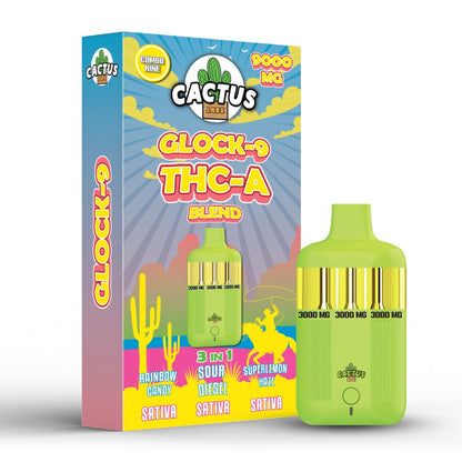 Cactus Labs Glock-9 THC-A Blend Vaporizer - 9000mg