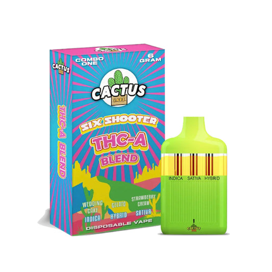 Cactus Labs Six Shooter Liquid Diamonds THC-A Blend Vaporizer - 6000mg