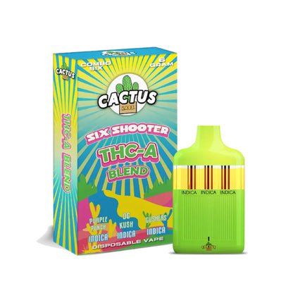 Cactus Labs Six Shooter Liquid Diamonds THC-A Blend Vaporizer - 6000mg