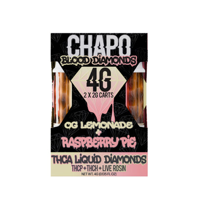 Chapo Liquid Diamonds Duo THC-A Cartridge - 4000mg - hqdtechusa