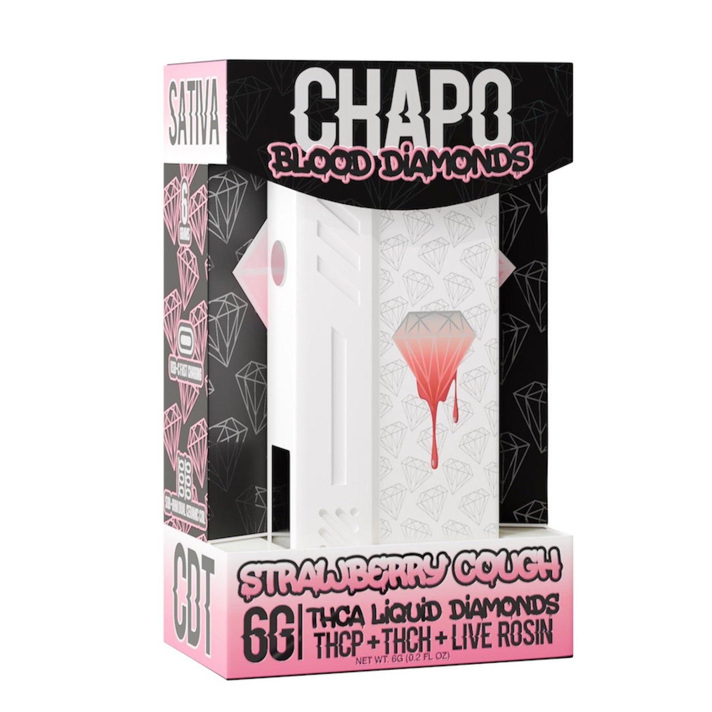 Chapo Liquid Diamonds THC-A Vaporizer - 6000mg - hqdtechusa