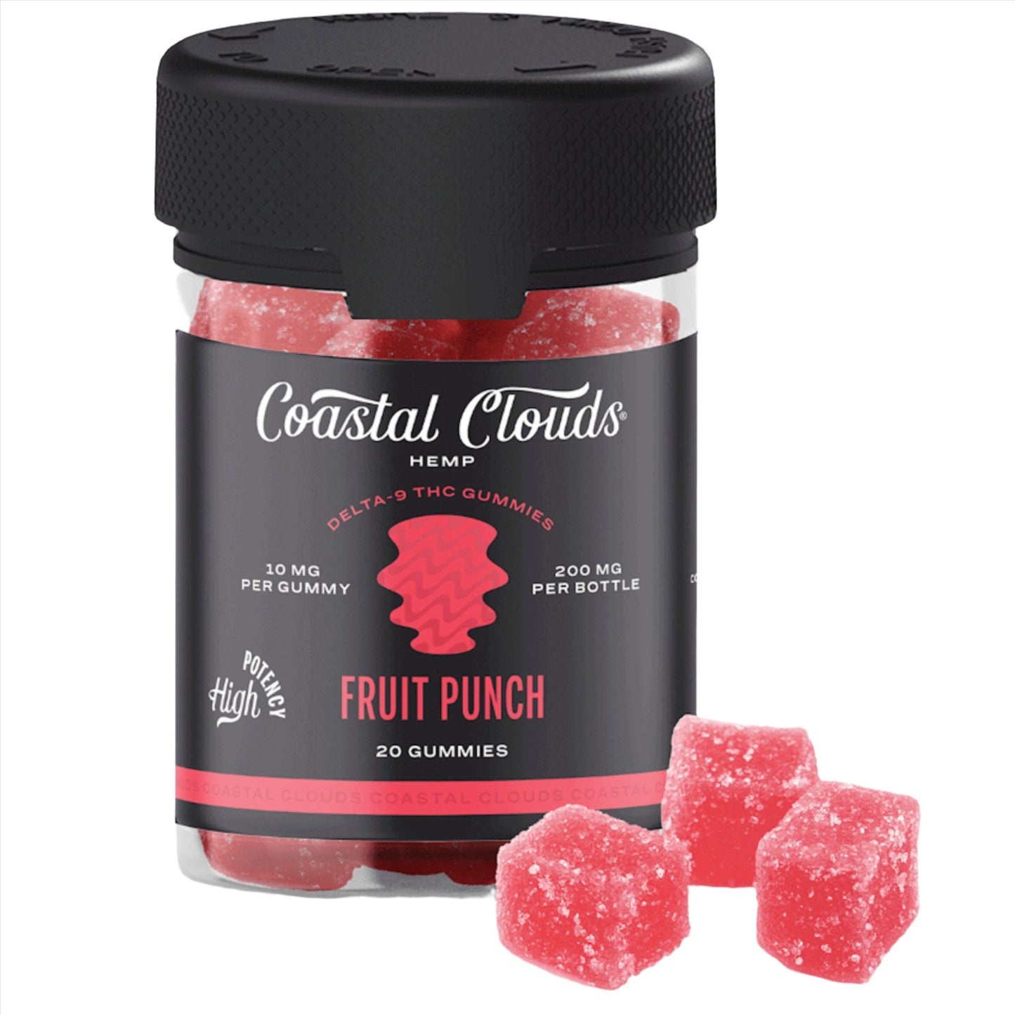 Coastal Clouds Delta 9 Fruit Punch Gummies - 200mg