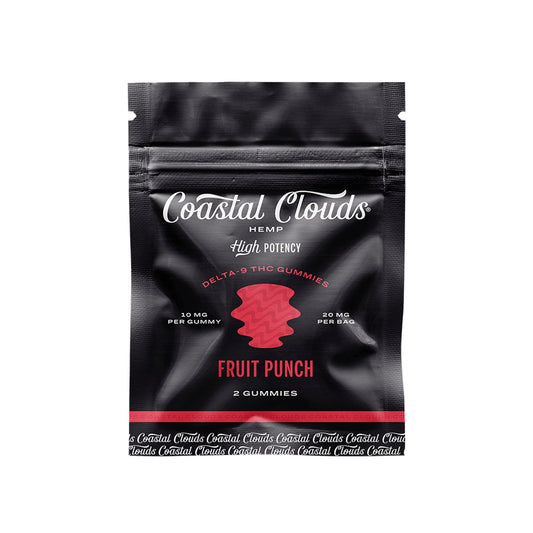 Coastal Clouds Delta 9 Fruit Punch Gummies - 2ct