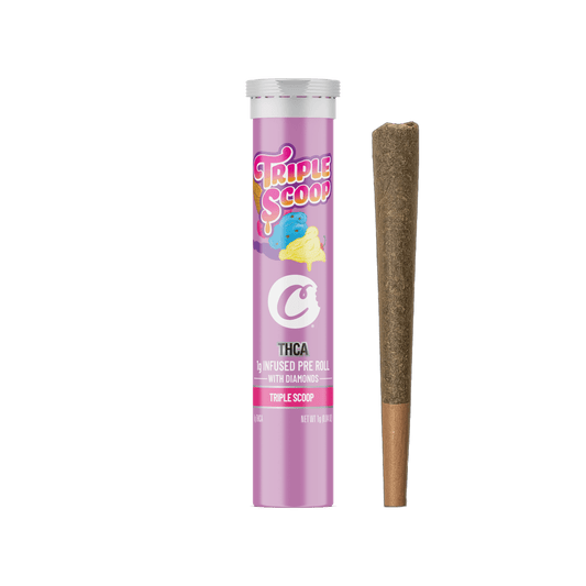 Cookies Diamond Infused Pre-Roll - Triple Scoop (1g) - hqdtechusa