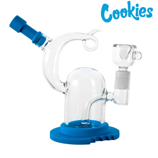 Cookies Sili-Boro Bubbler Bong - 7in - hqdtechusa