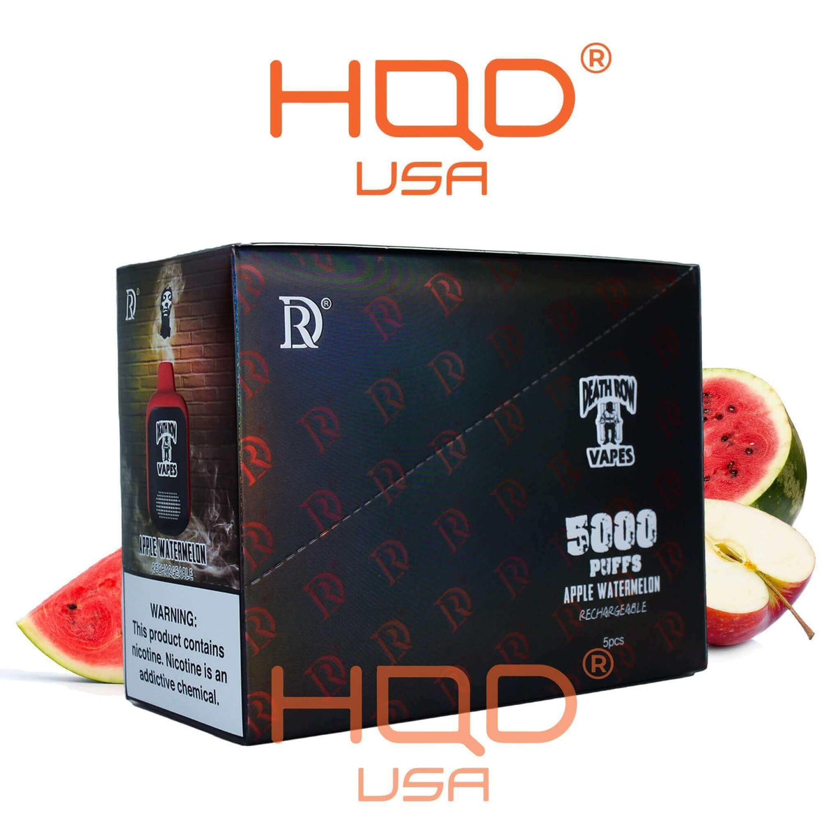 Death Row | 5K (5 Pack) | Disposable Vapes | HQD Tech USA