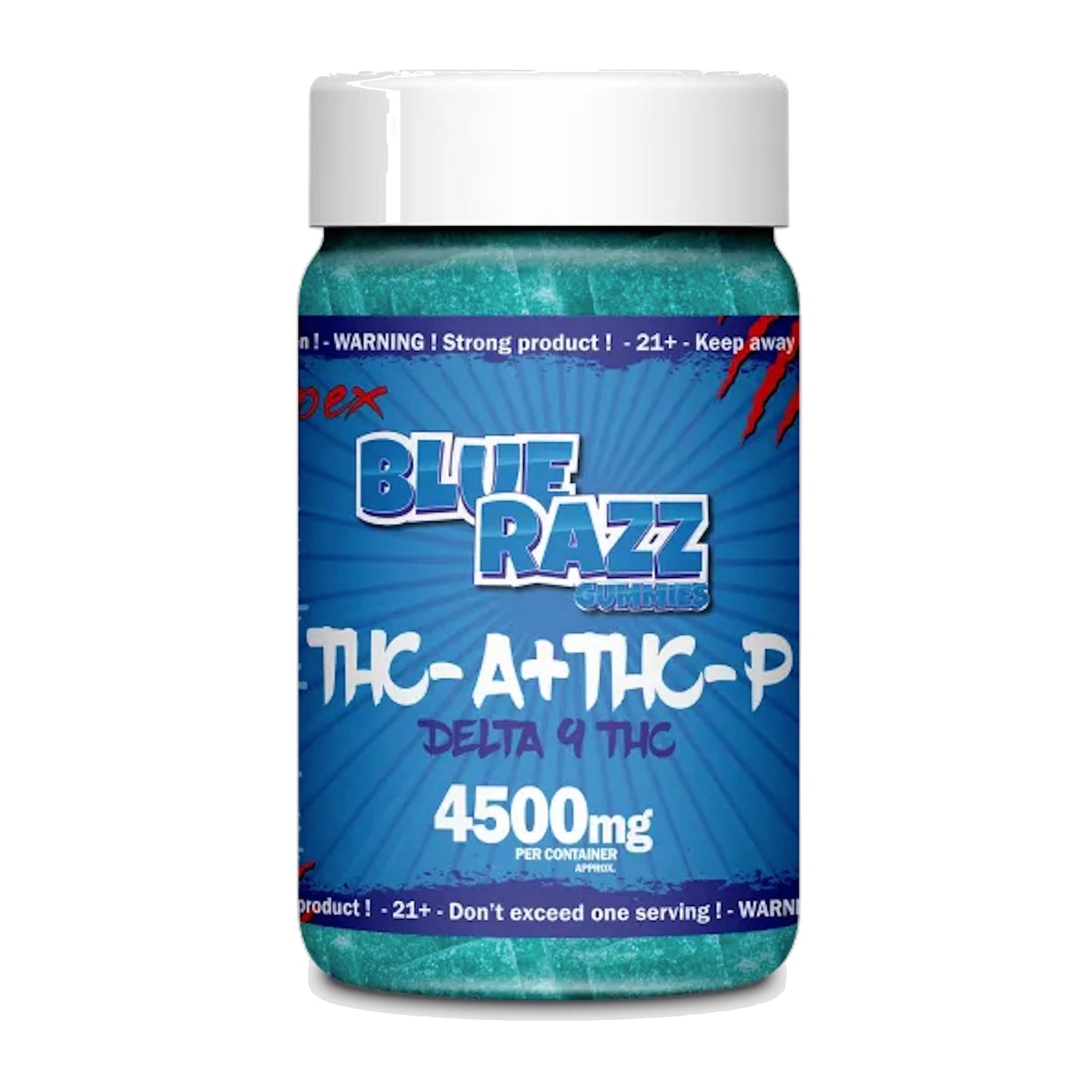 Delta Pex Blue Razz THC-A + THC-P Gummies - 4500mg - hqdtechusa