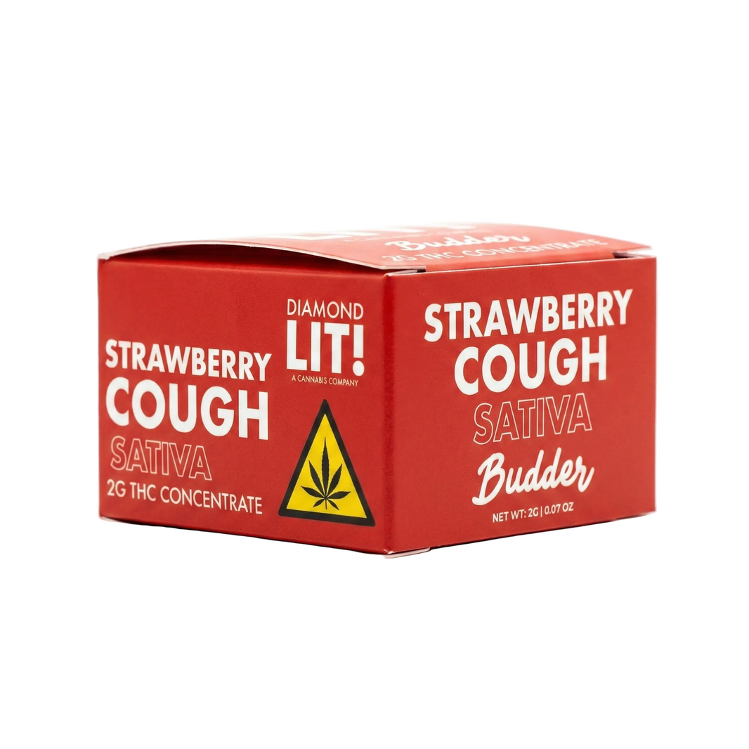 Diamond Lit! THC Budder 2000mg - Strawberry Cough