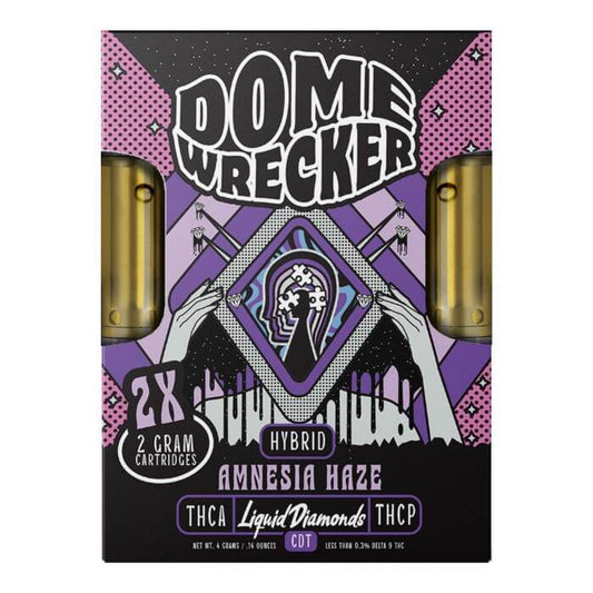 Dome Wrecker Amnesia Haze THC-A Duo Cartridges - 4000mg