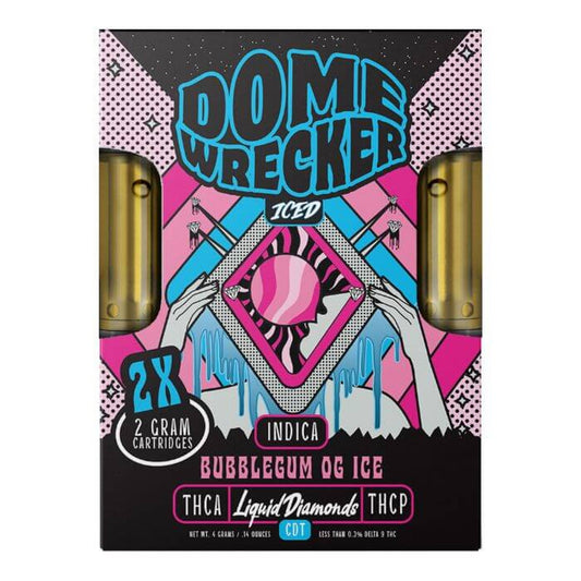 Dome Wrecker Bubble Gum Ice THC-A Duo Cartridges - 4000mg