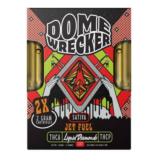 Dome Wrecker Jet Fuel THC-A Duo Cartridges - 4000mg - hqdtechusa