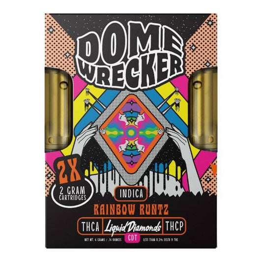 Dome Wrecker Rainbow Runtz THC-A Duo Cartridges - 4000mg - hqdtechusa