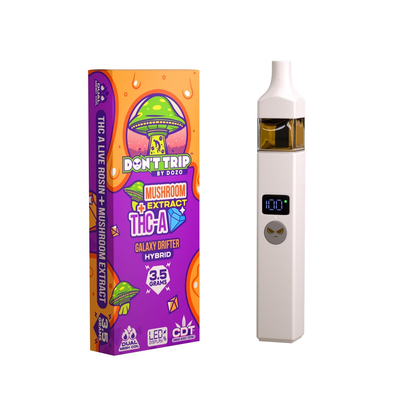 Dont Trip Shroom + THC-A Galaxy Drifter Vaporizer - 3500mg - hqdtechusa