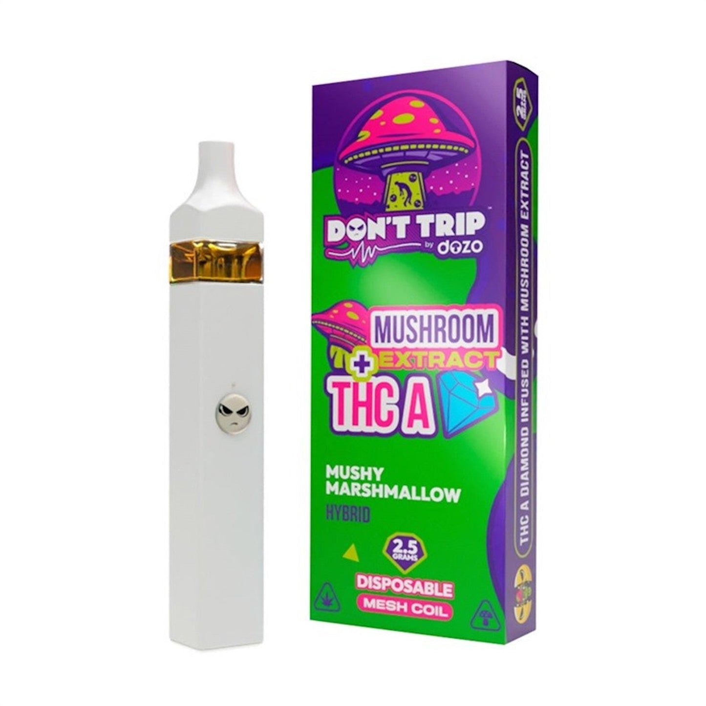 Dont Trip Shroom + THC-A Mushy Marshmallow Vaporizer - 2500mg - hqdtechusa