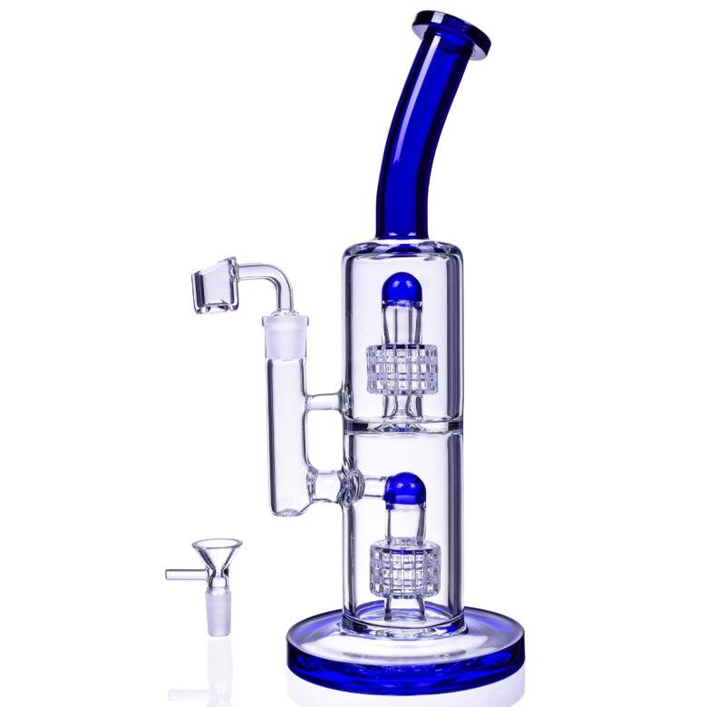 13" Double Matrix Perc Dab Rig