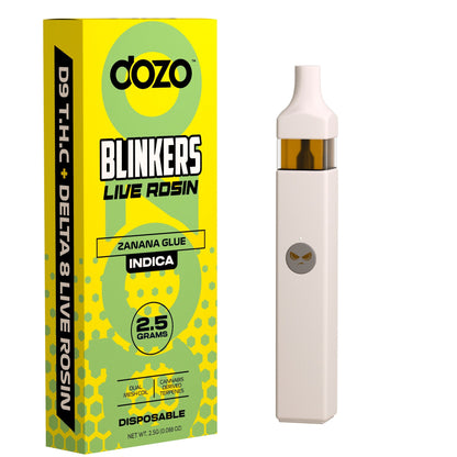 Dozo Blinkers Live Rosin D8+ D9 + CDT Vaporizer- 2500mg