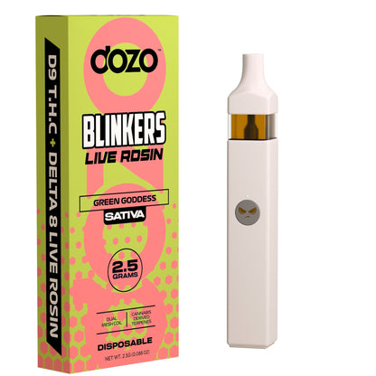 Dozo Blinkers Live Rosin D8+ D9 + CDT Vaporizer- 2500mg