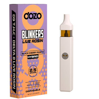 Dozo Blinkers Live Rosin D8+ D9 + CDT Vaporizer- 2500mg