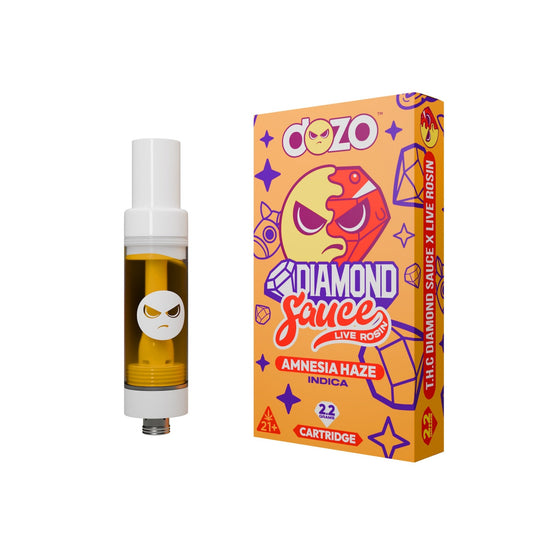 Dozo Diamond Sauce Amnesia Haze Cartridge - 2200mg