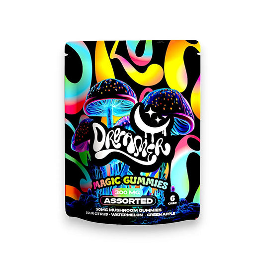 Dreamer Magic Mushroom Assorted Flavor Gummies - 300mg (6ct) - hqdtechusa