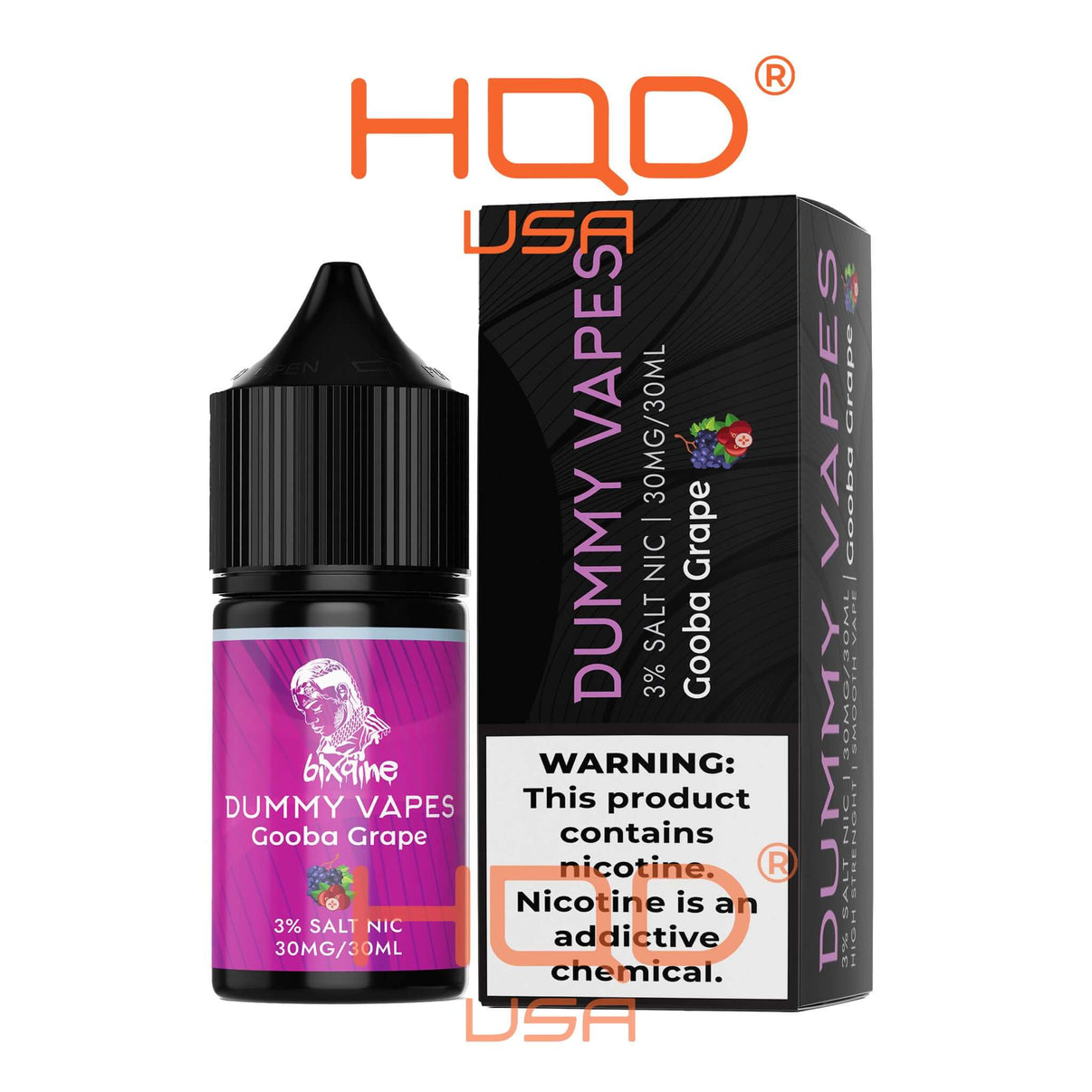 Dummy Vapes 3% Nicotine Salt E-Liquid 30mL Bottle HQD Tech USA Dummy Vapes 3% Nicotine Salt E-Liquid 30mL Bottle HQD Tech USA
