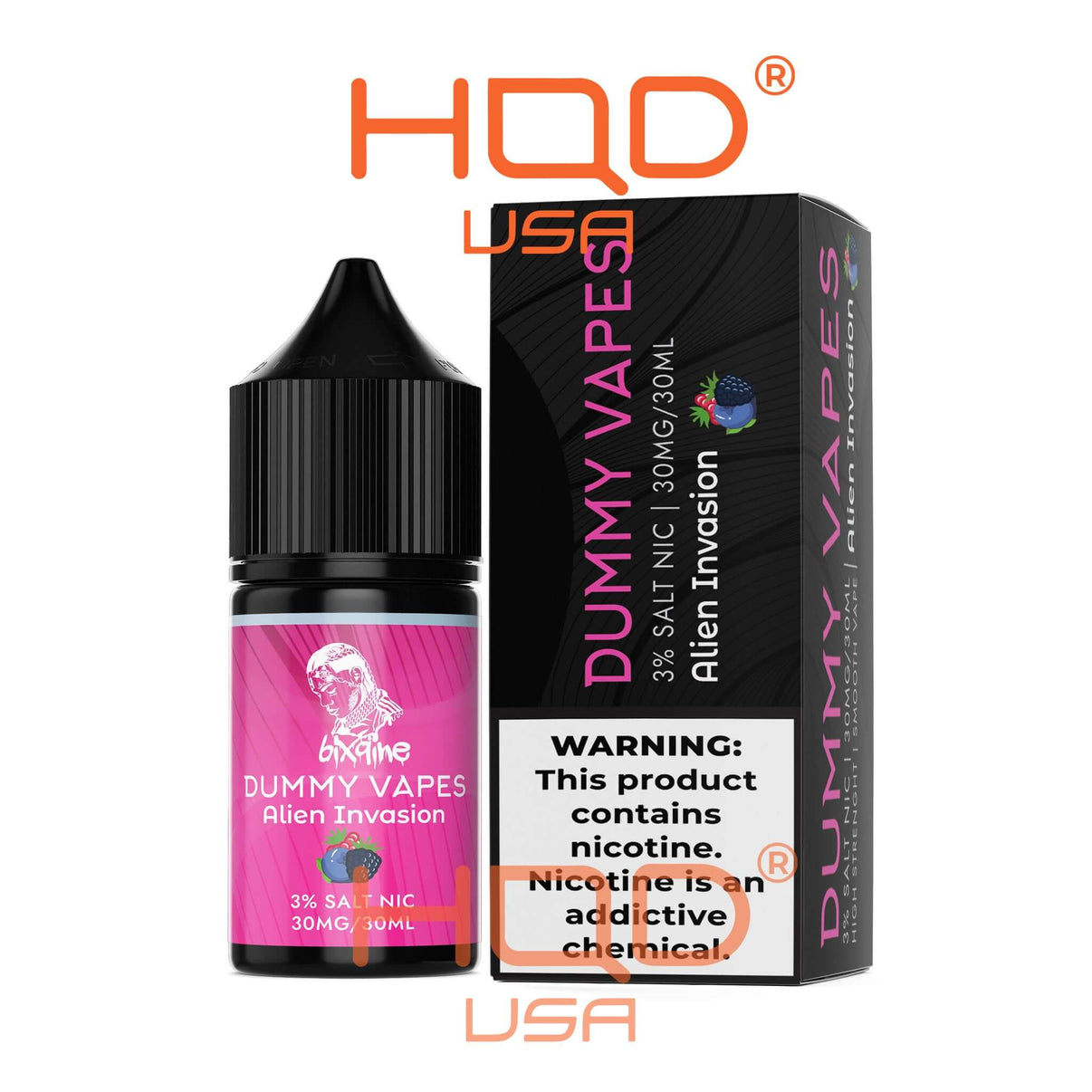 Dummy Vapes 3% Nicotine Salt E-Liquid 30mL Bottle HQD Tech USA Dummy Vapes 3% Nicotine Salt E-Liquid 30mL Bottle HQD Tech USA