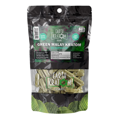Earth Kratom Organic Capsules (65Ct)