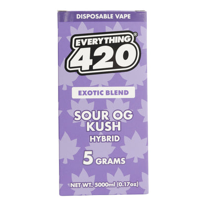 Everything 420 Sour OG Kush Exotic Blend Vaporizer - 5000mg