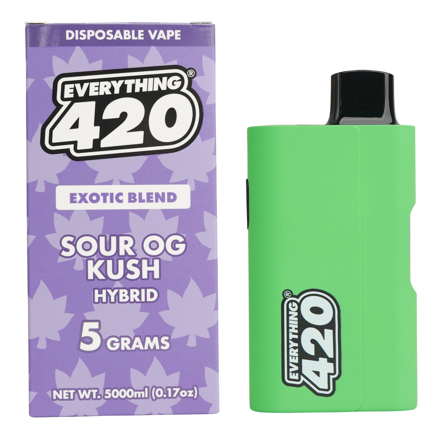 Everything 420 Sour OG Kush Exotic Blend Vaporizer - 5000mg