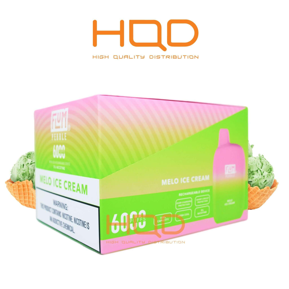 FLUM | Pebble (10pcs) | Disposable Vapes | HQD Tech USA