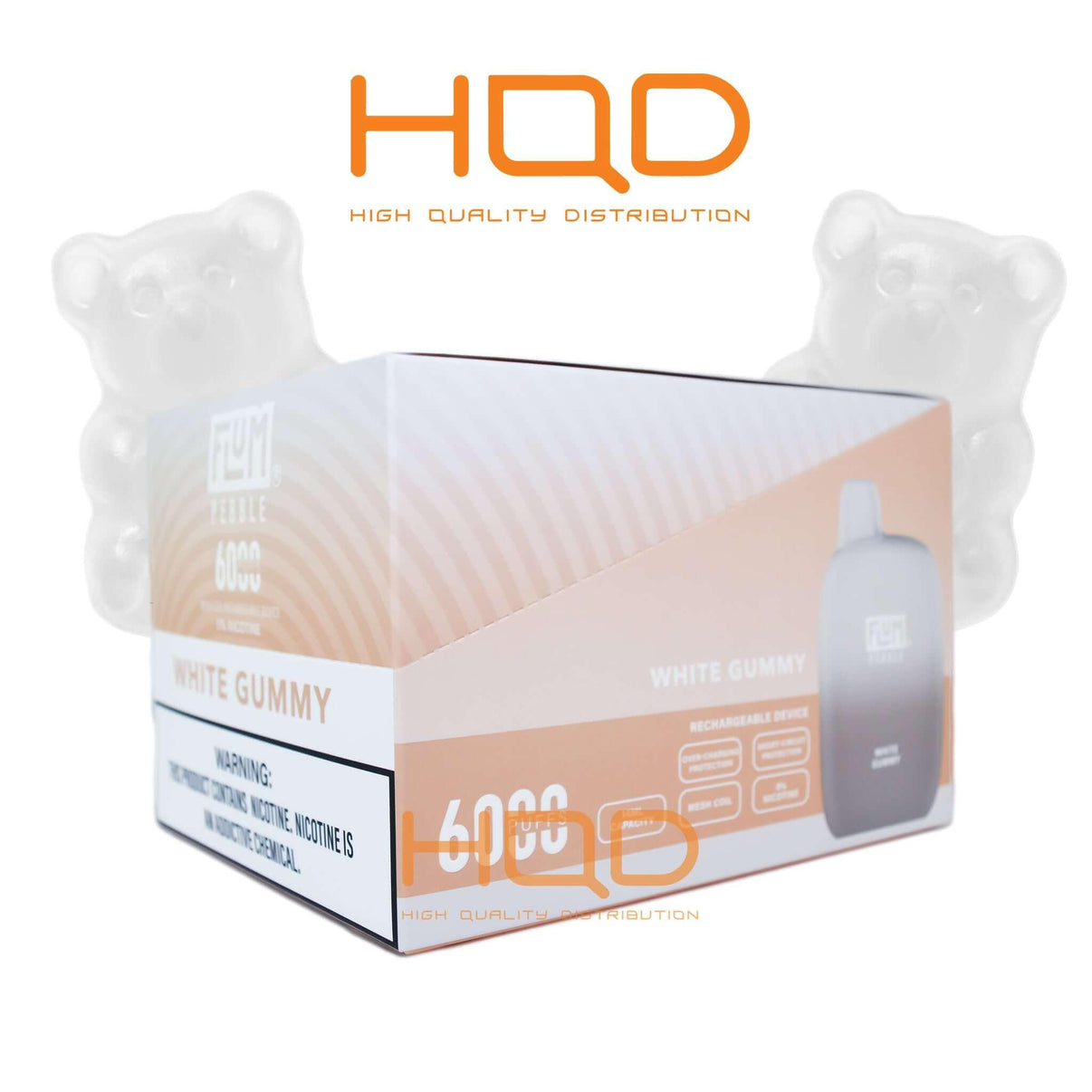 FLUM | Pebble (10pcs) | Disposable Vapes | HQD Tech USA