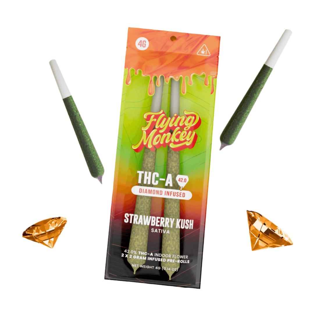 Flying Monkey 42.0 THC-A Pre rolls 2G (2ct) | Prerolls | HQD Tech USA