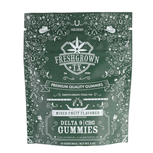 Freshgrown TX Live Resin Delta 9 Gummies - 10ct - hqdtechusa