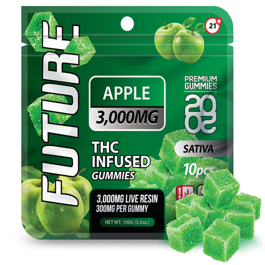 Future THC-A Infused Apple Gummies - 3000mg - hqdtechusa