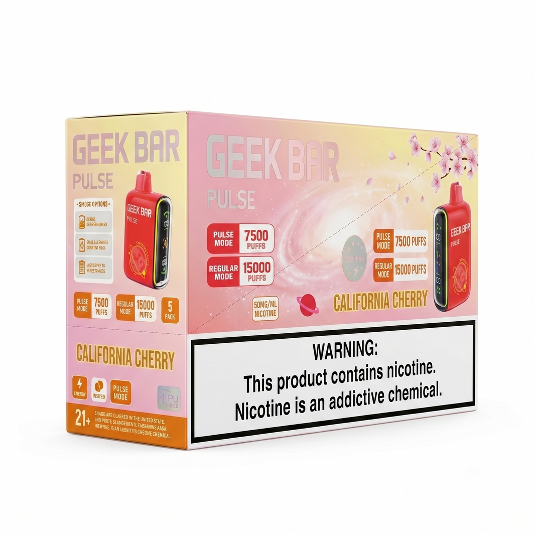 GEEK BAR PULSE 15000 California Cherry 5 Pack
