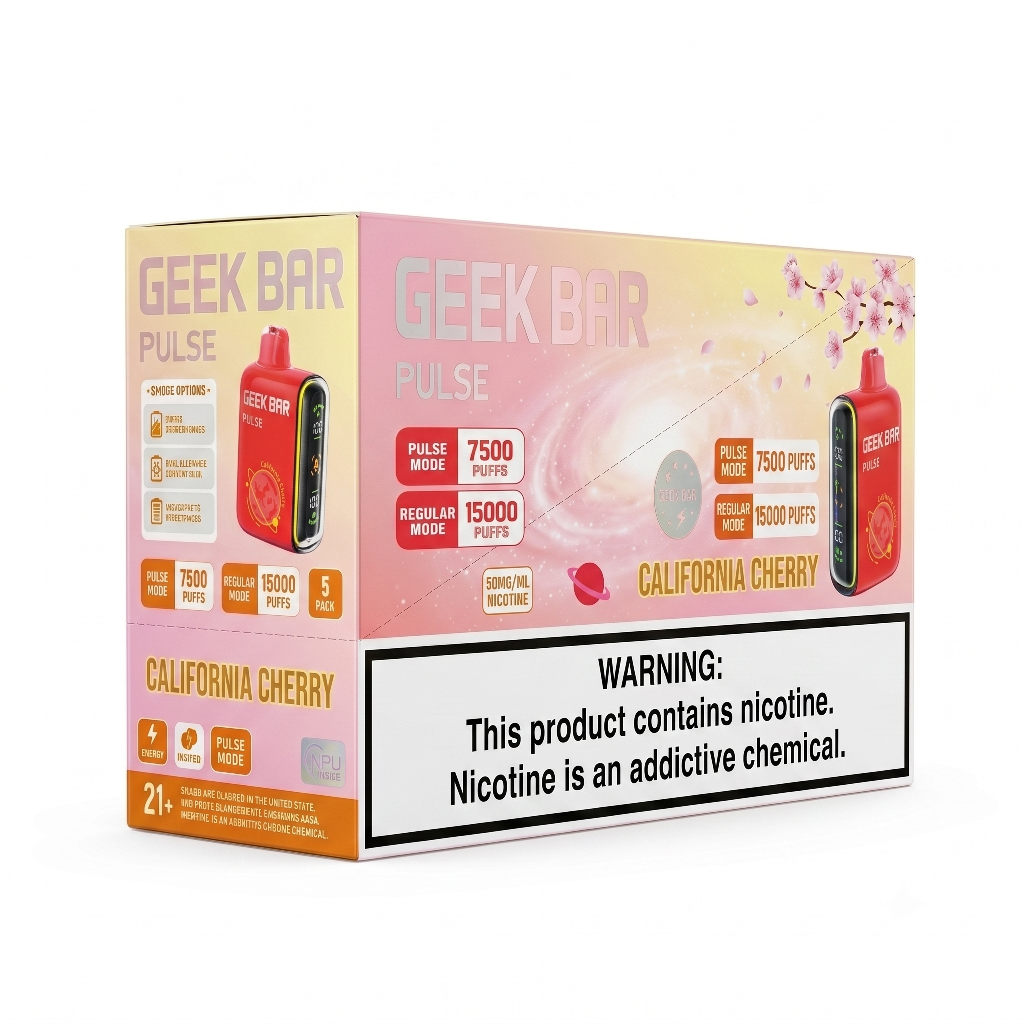 GEEK BAR PULSE 15000 California Cherry 5 Pack