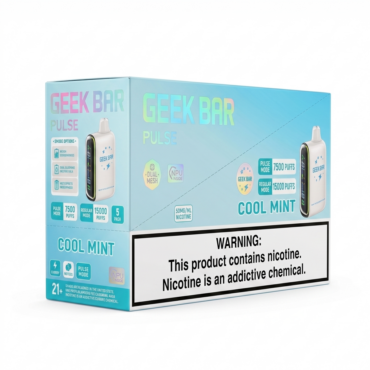 GEEK BAR PULSE 15000 Cool Mint 5 Pack