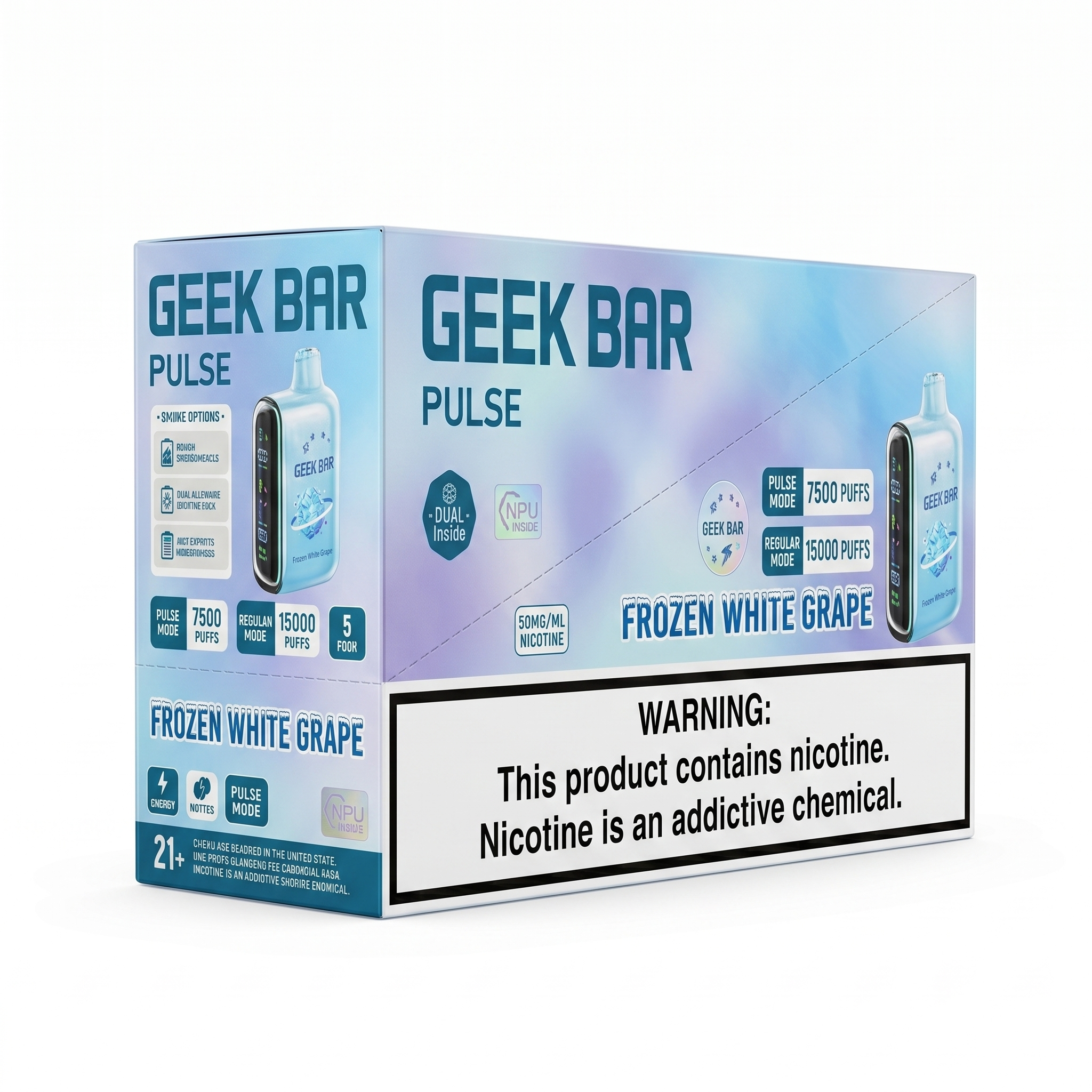 GEEK BAR PULSE 15000 Frozen White Grape 5 Pack