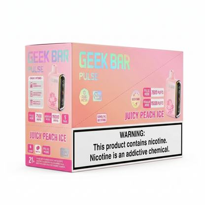 GEEK BAR PULSE 15000 Juicy Peach Ice 5 Pack