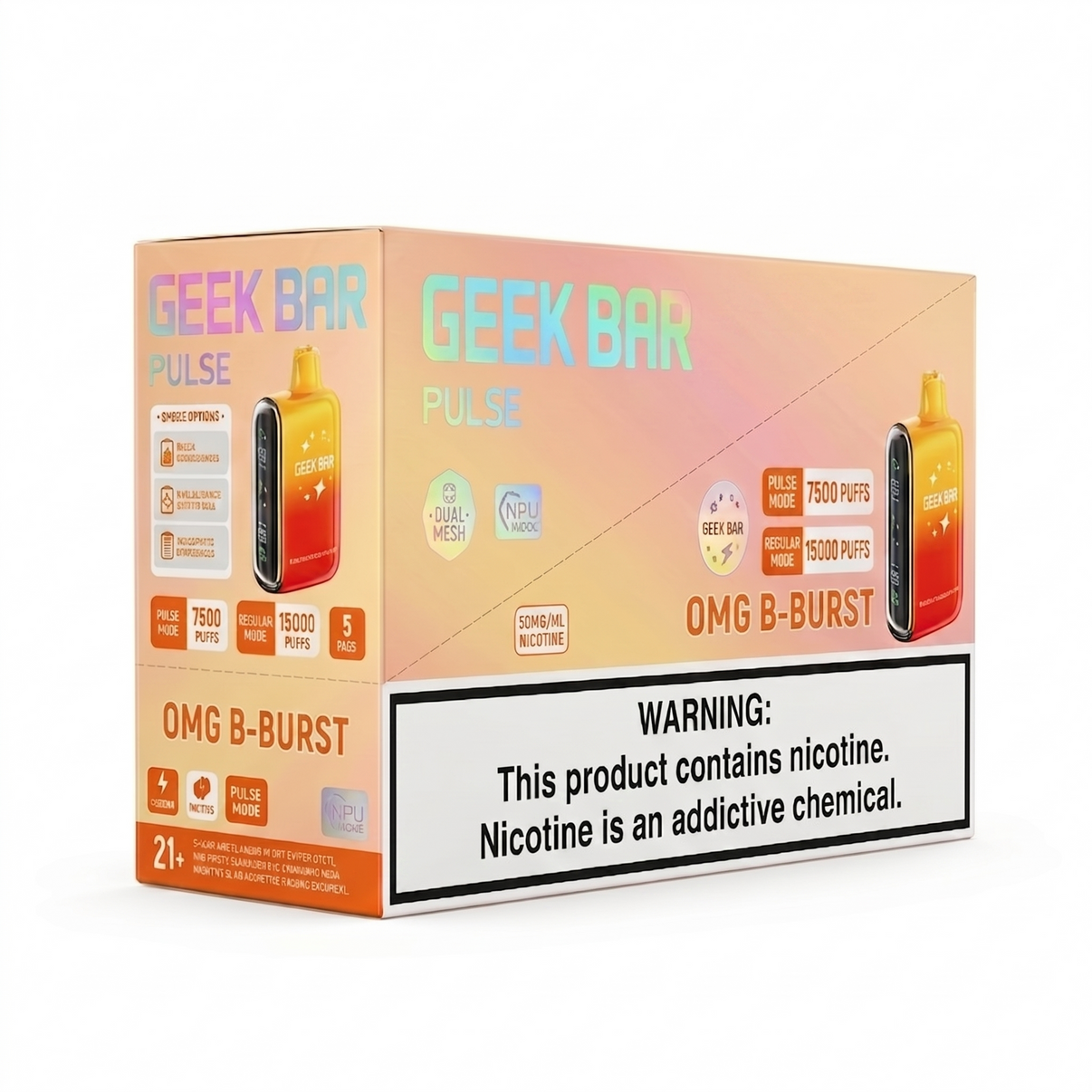 GEEK BAR PULSE 15000 OMG B-Burst 5 Pack