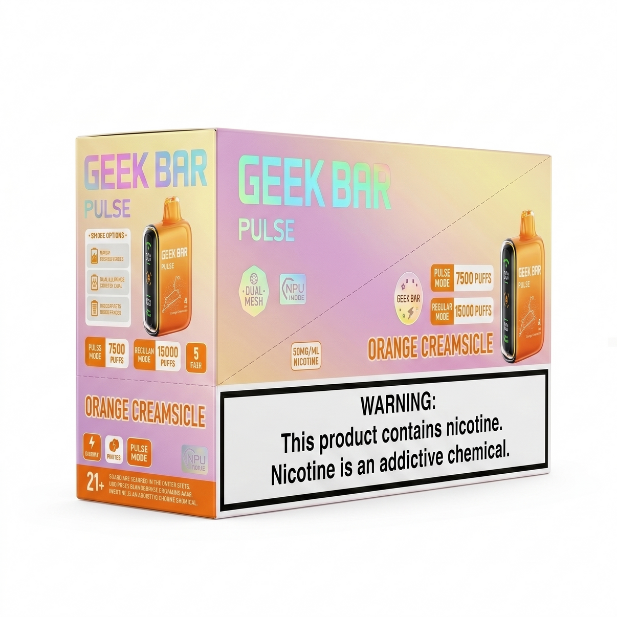 GEEK BAR PULSE 15000 Orange Creamsicle 5 Pack