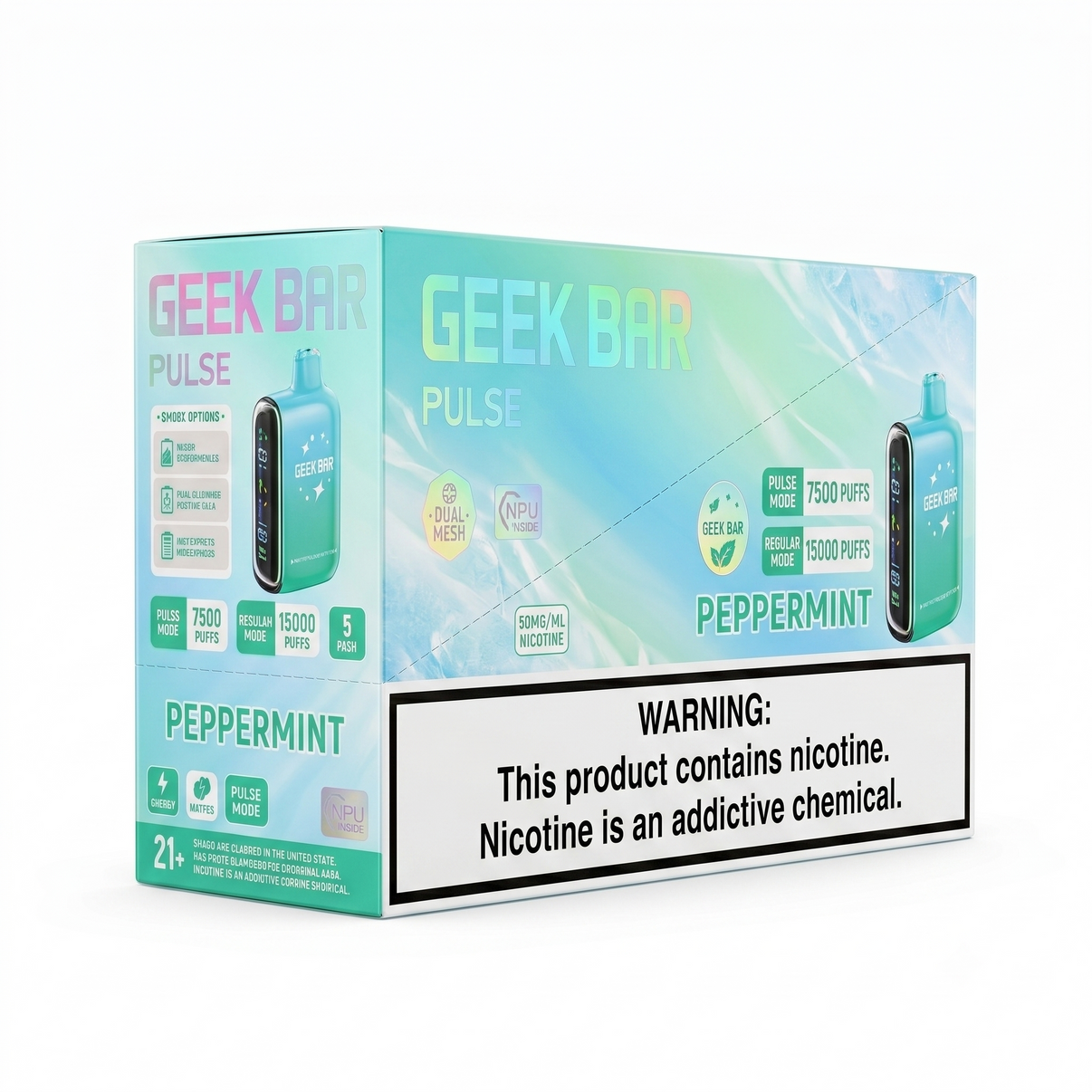 GEEK BAR PULSE 15000 Peppermint 5 Pack
