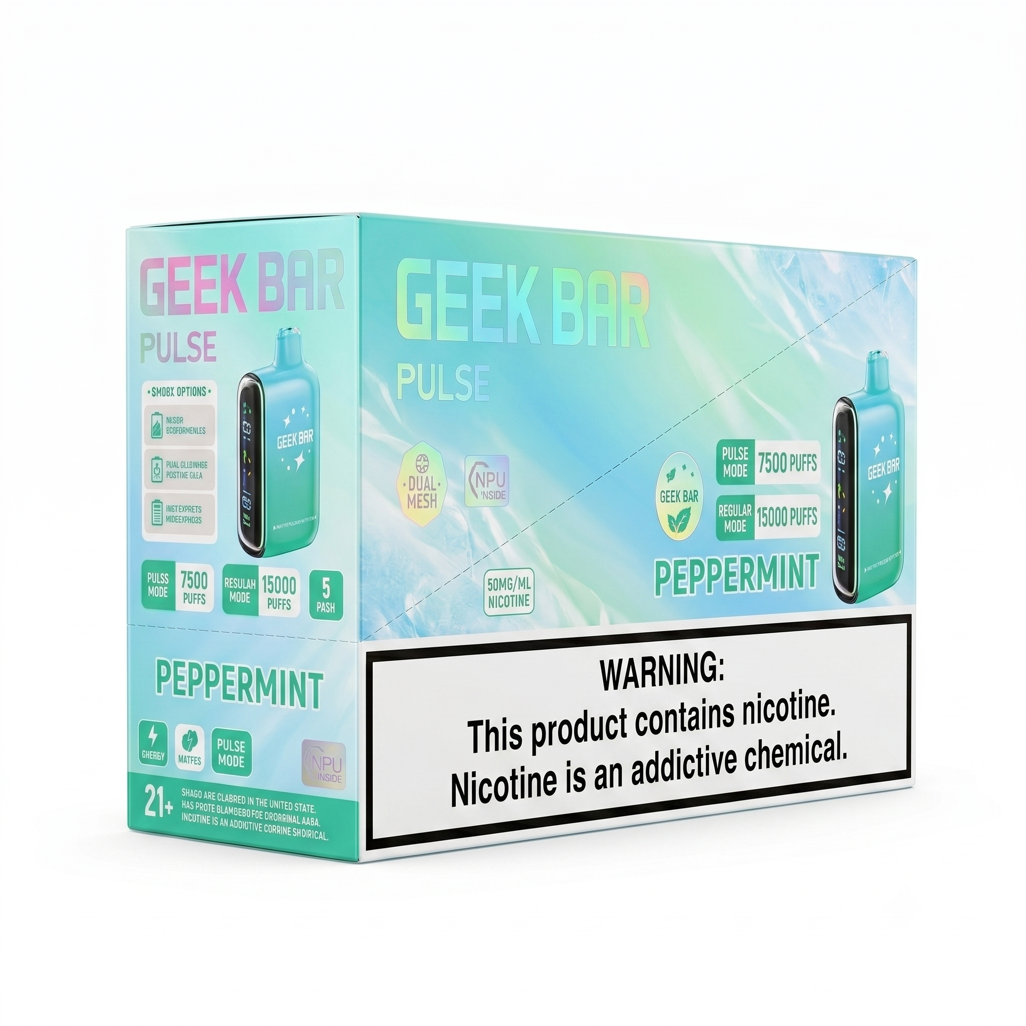 GEEK BAR PULSE 15000 Peppermint 5 Pack